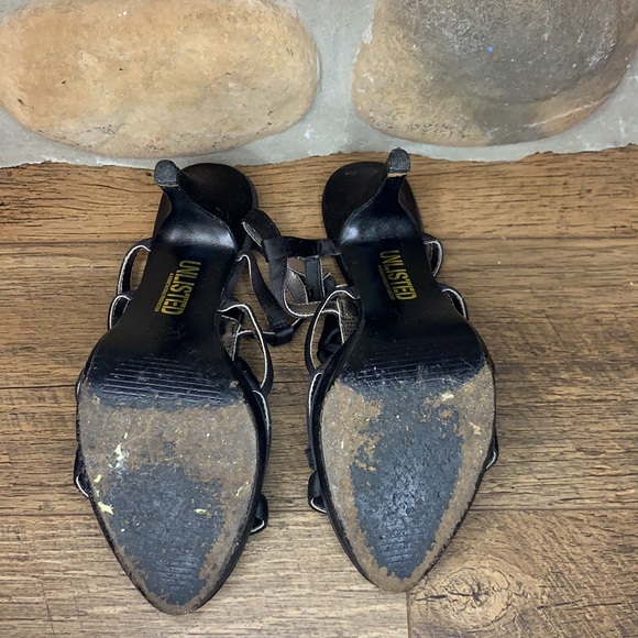 Unlisted high heel with black satin ribbon - Picture 4 of 4